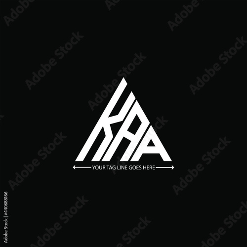фотографія KAA letter logo creative design. KAA unique design