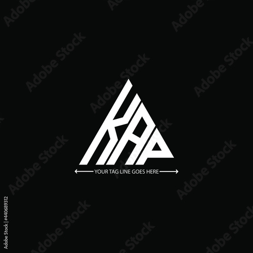 KAP letter logo creative design. KAP unique design
