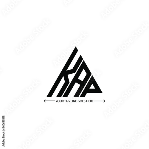 KAP letter logo creative design. KAP unique design
