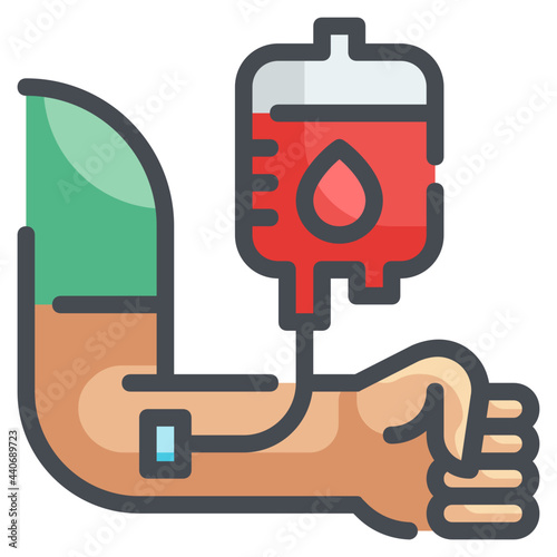 blood transfusion line icon