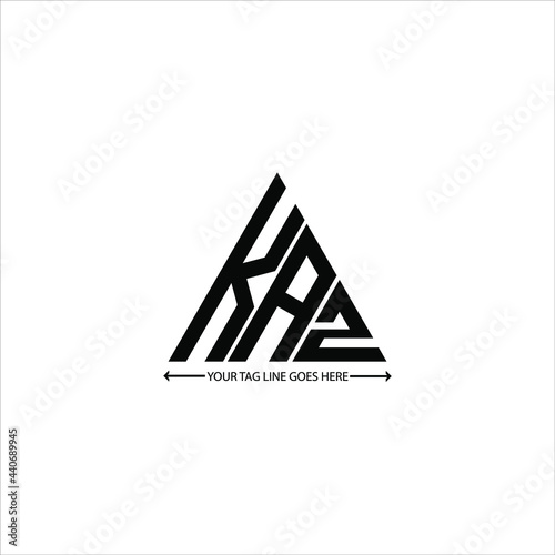 KAZ letter logo creative design. KAZ unique design

