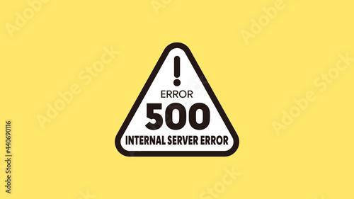 500エラーページ（サーバ内部のエラー）のイラスト素材：ステータスコード 500 Internal Server Error
