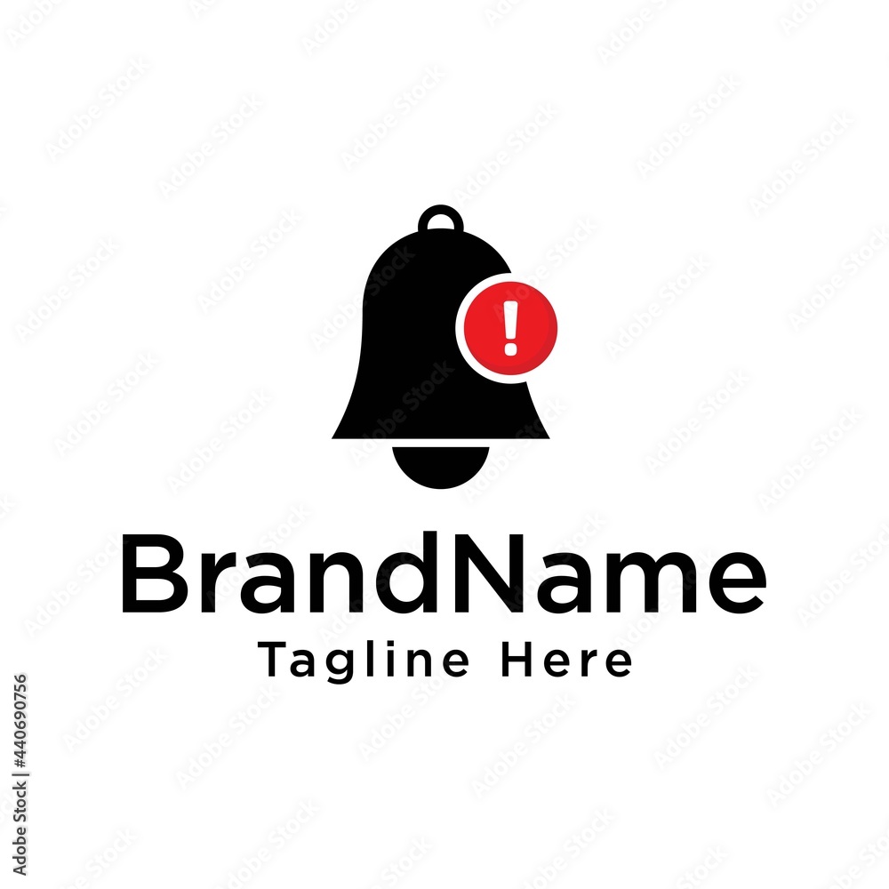 Obraz premium Vector graphic of notification logo