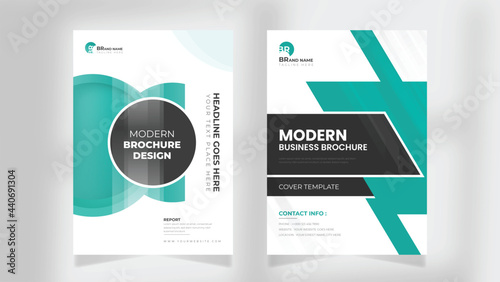 Modern brochure cover template, flyer design, Annual report, Leaflet, presentation, book cover templates, booklet, or poster vector & illustration