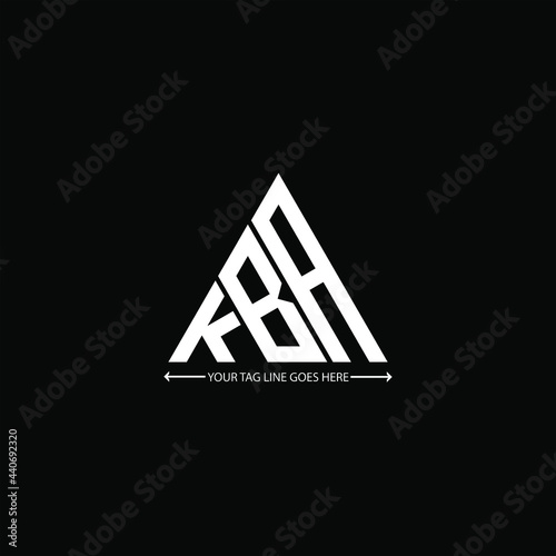 KBA letter logo creative design. KBA unique design
 photo