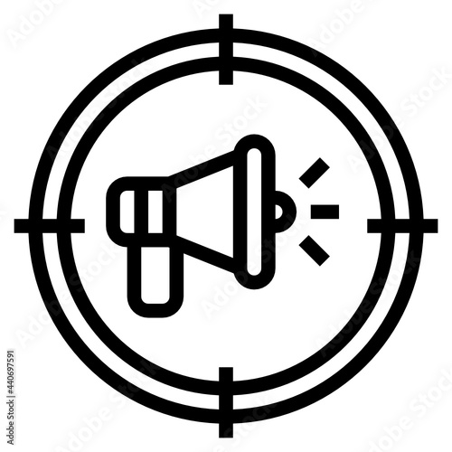 Advertisment outline icon