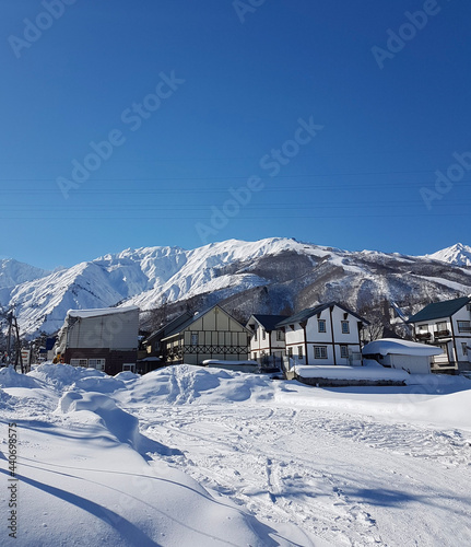 Ski resort in Japan