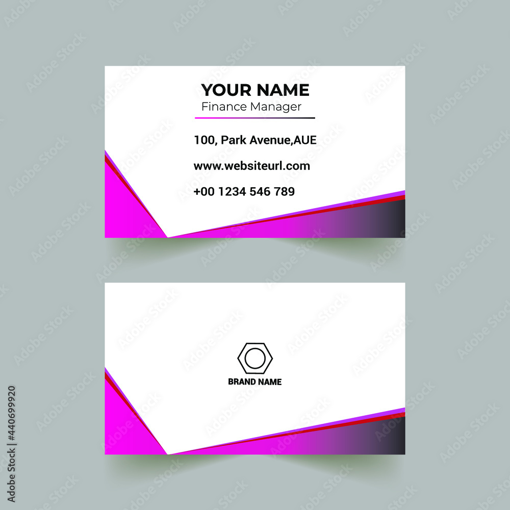 Fototapeta premium Vector Modern Creative and Clean Business Card Template