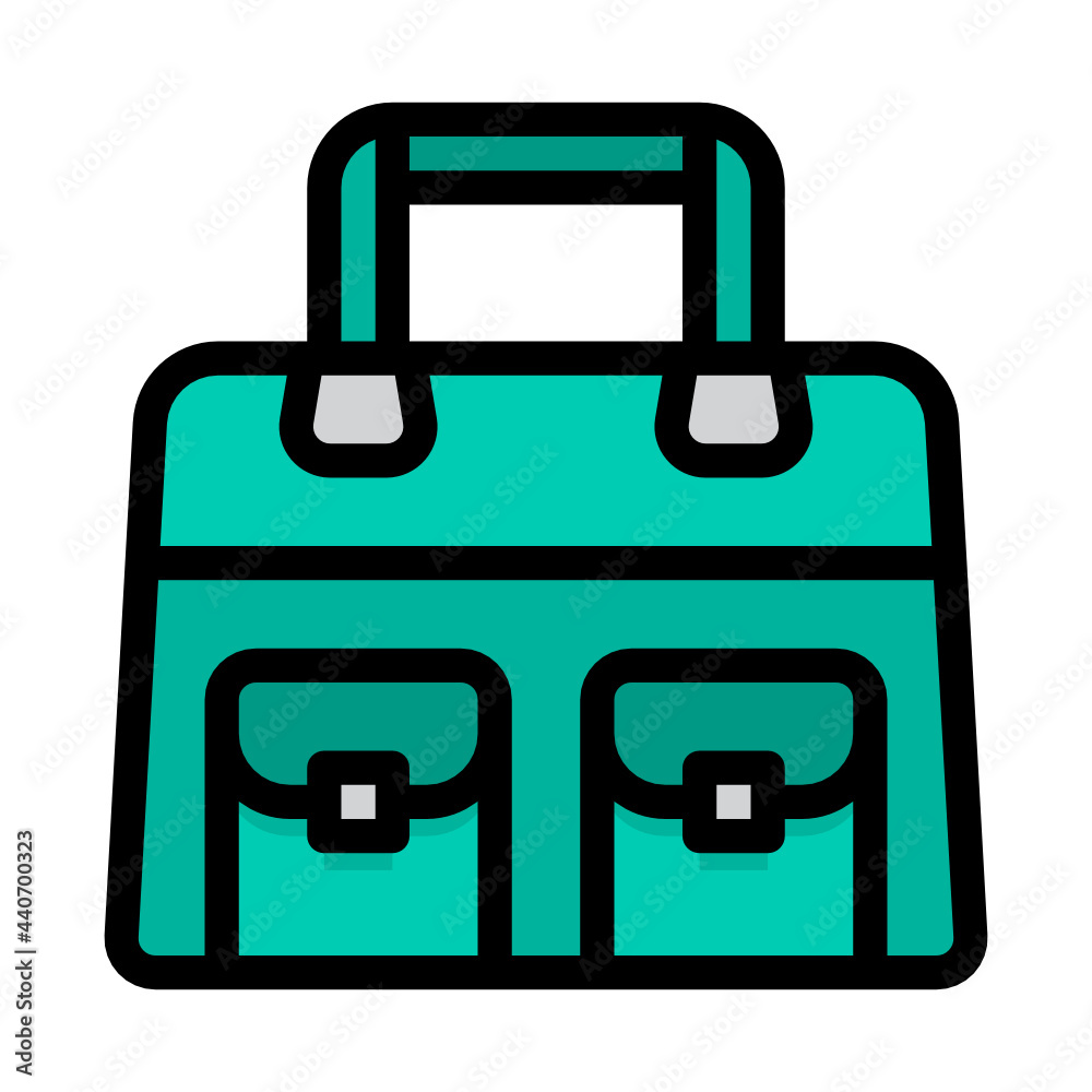 Fototapeta premium bag filled outline icon