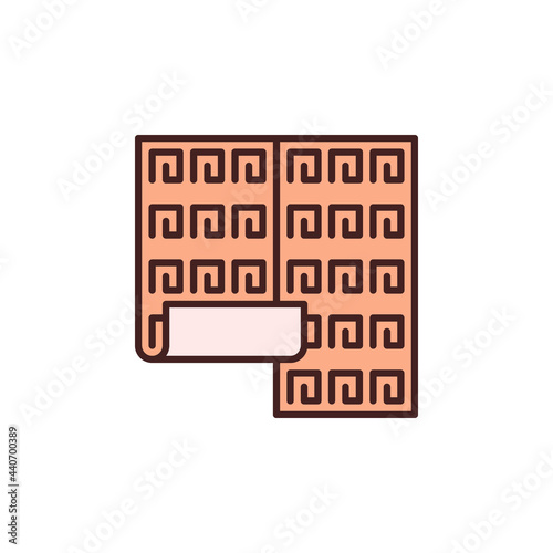 Wallpaper with abstract texture vector concept colored icon