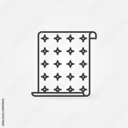 Vector Wallpaper with Cute Pattern outline concept icon