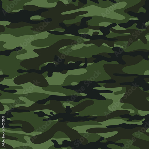 Abstract camouflage on a dark background. Military print for army or hunting. Vector.