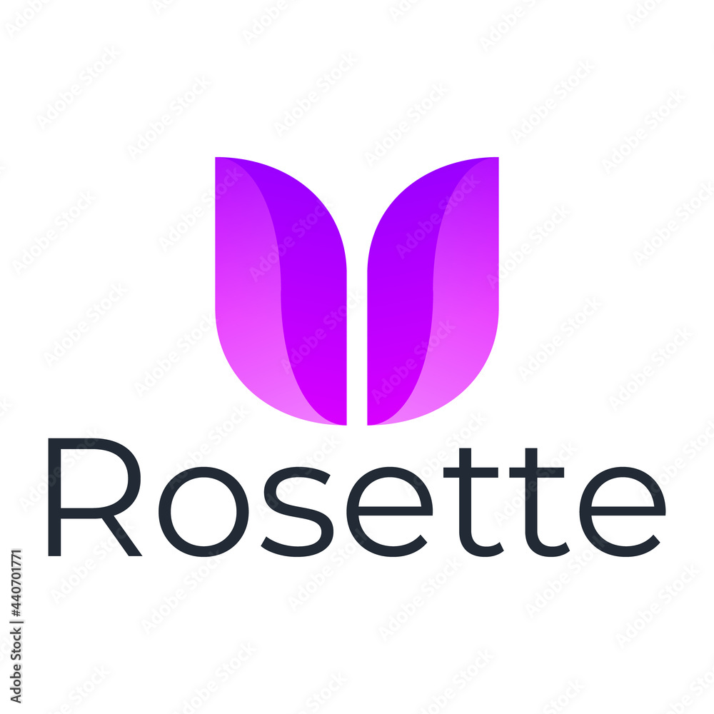 Rose Logo. Modern Logo Design Template. Colorful Rose Logo Vector, Rose Icon Concept.