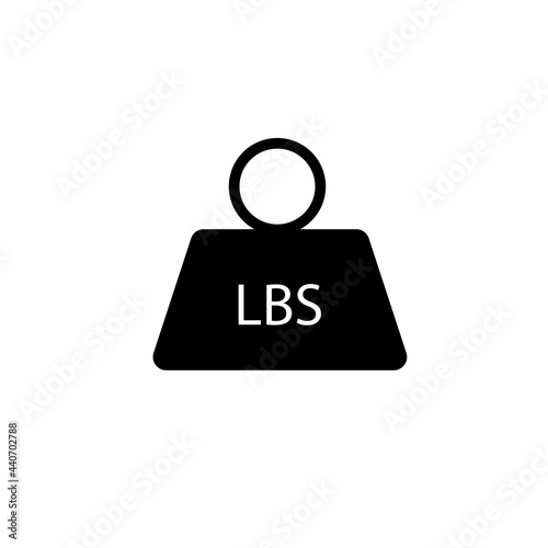 Weight icon on white background