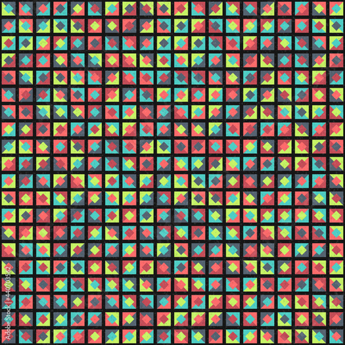 Abstract Geometric Pattern generative computational art illustration