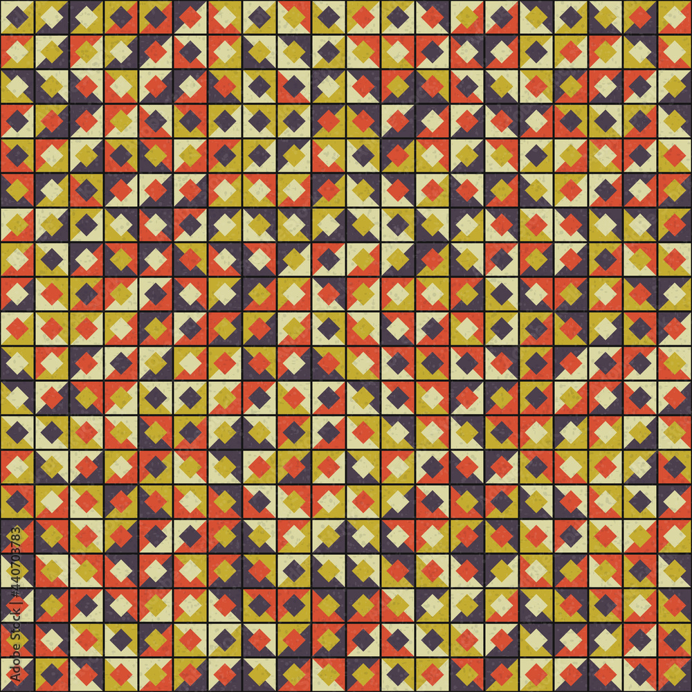 Naklejka premium Abstract Geometric Pattern generative computational art illustration