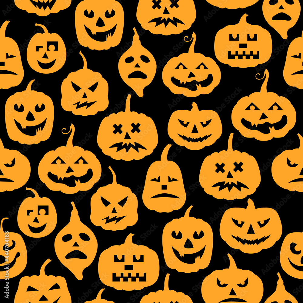Halloween pumpkin greeting pattern seamless Halloween pumpkin greeting pattern seamless