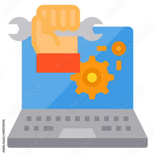 Fixed flat icon