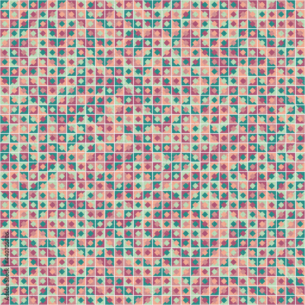 Fototapeta premium Abstract Geometric Pattern generative computational art illustration