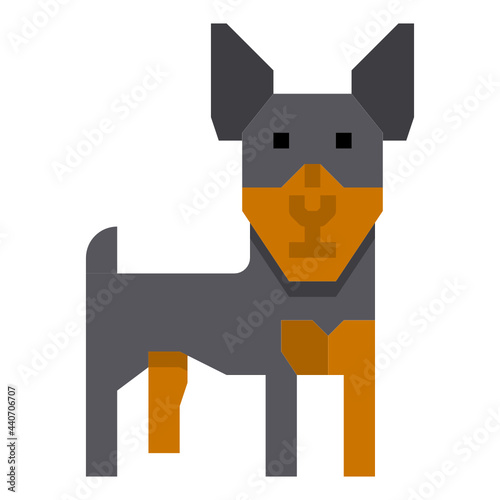 Dog flat icon © itim2101