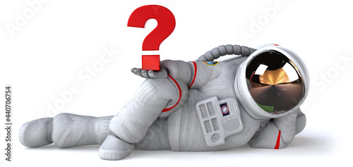 Fototapeta Naklejka Na Ścianę i Meble -  Fun astronaut - 3D Illustration