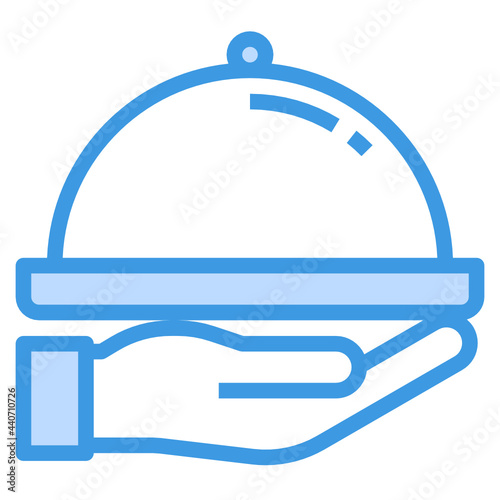 Order blue outline icon