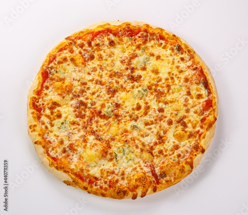 Italian traditional Pizza four cheeses