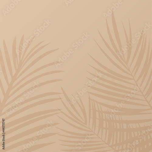 Background abstract palm tree shadow vector illustration