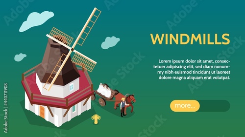 Windmills Isometric Web Banner photo