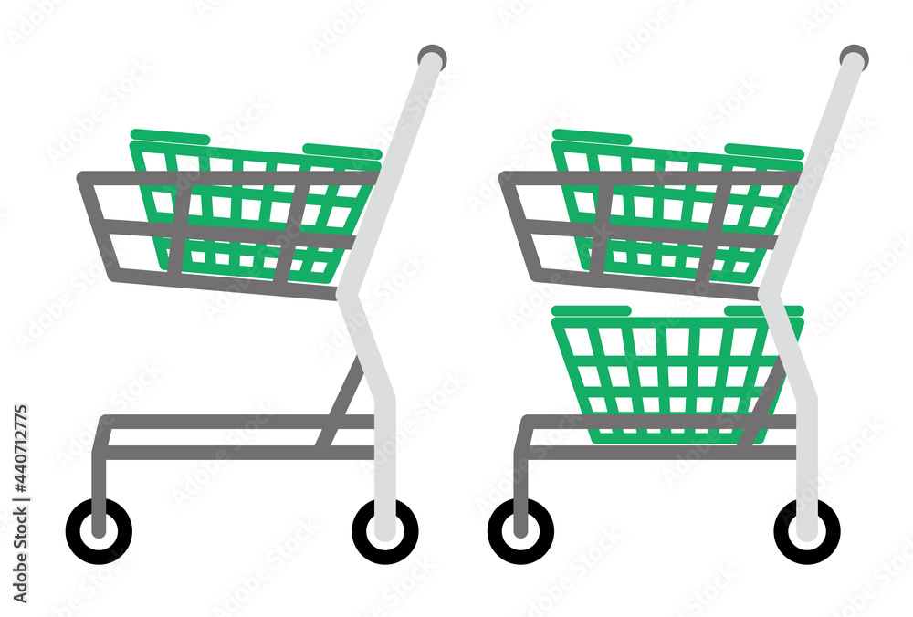 ショッピングカート ベクターイラスト Stock Vector Adobe Stock