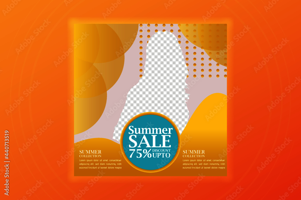Fototapeta premium Fashion sale social media post design template. Unique Modern Editable Post Template Social Media Banners for Digital Marketing. Promotion Brand Fashion. Stories. Streaming. Vector Illustration