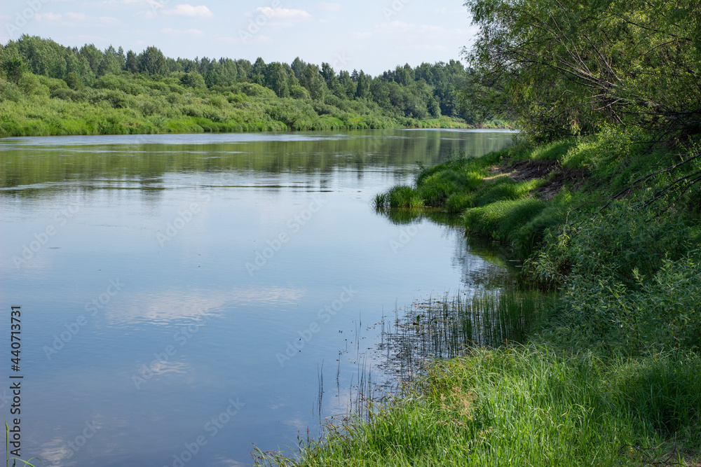 On the bank of this quiet river