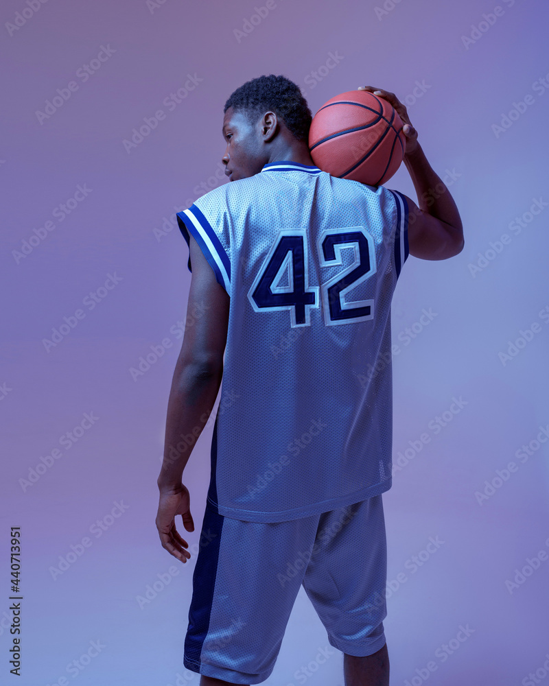 Basketball player child set poses leads t Vector Image