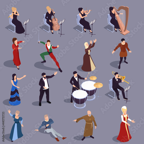 Theatre Icons Set