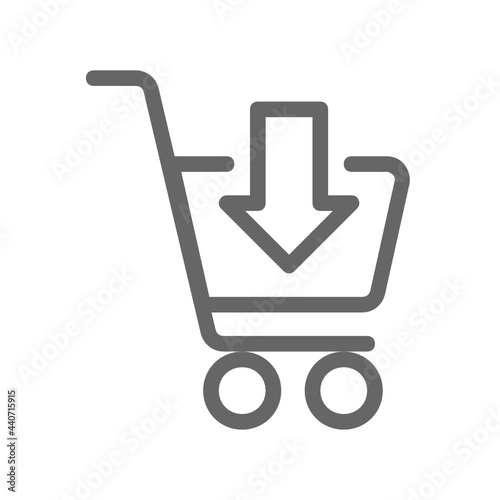 Add cart outline icon.