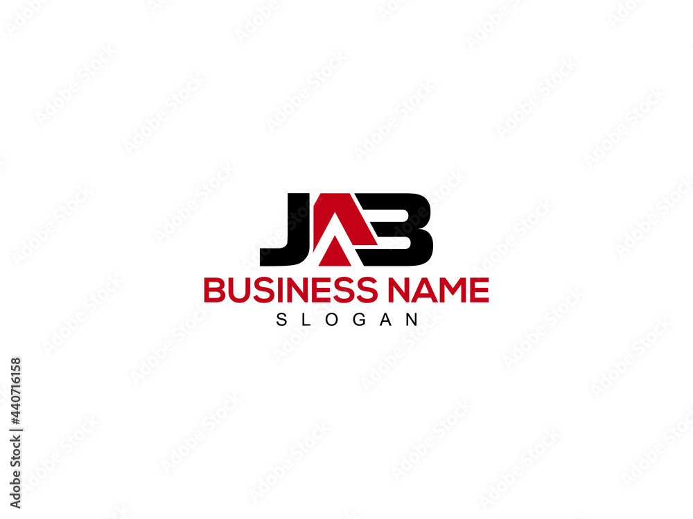 Letter JAB Logo Icon Design For Kind Of Use - obrazy, fototapety, plakaty 
