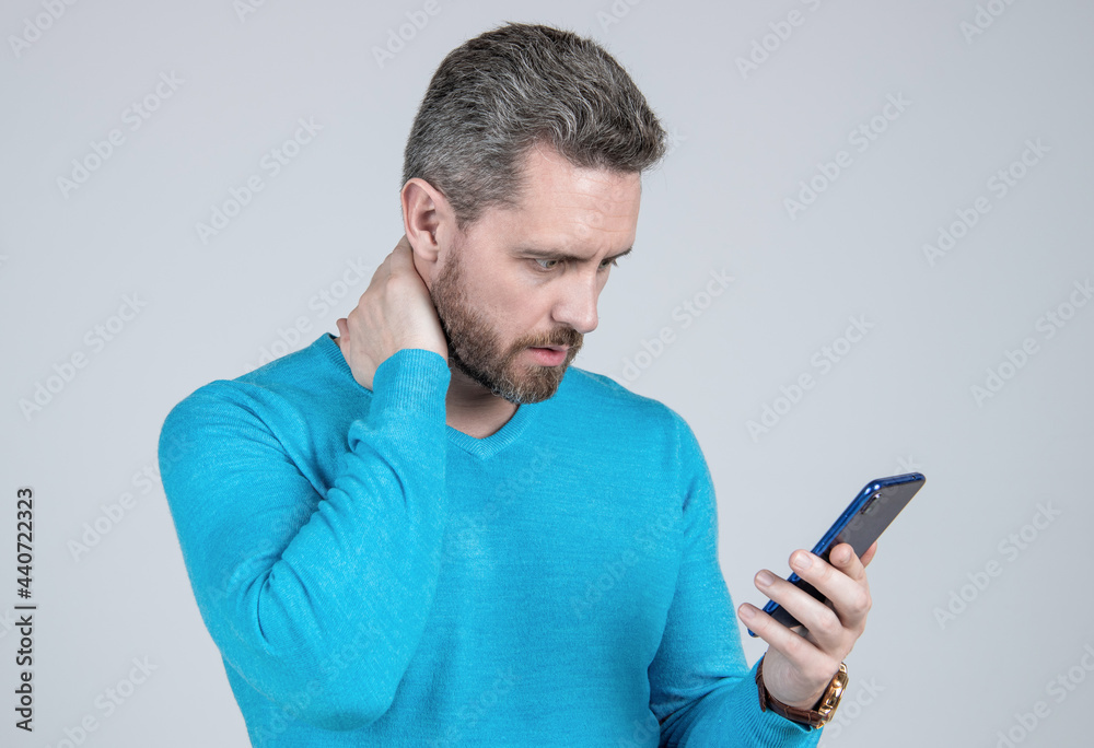 concentrating on reading sms and instant messaging. sad man chat online. agile business blogging. concentrating on reading sms and instant messaging. sad man chat online. agile business blogging.