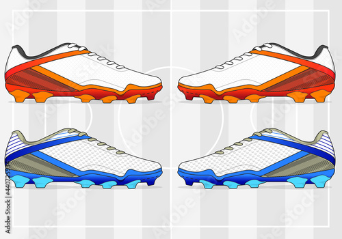 football jersey uniform shoes template set kit