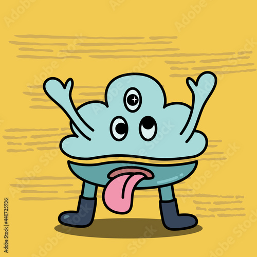 Unji monster. Poop design character