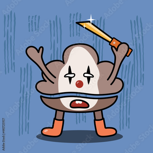 Unji monster. Poop design character