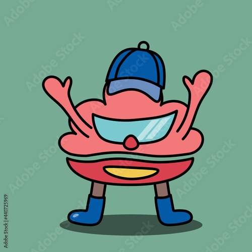 Unji monster. Poop design character