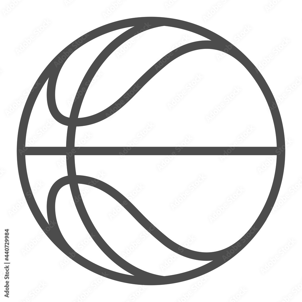 Basketball, square line vector icon. Basketball, square line vector icon.