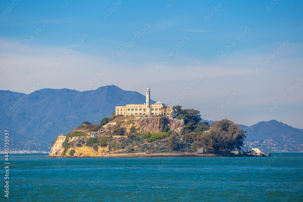 Naklejka premium Alcatraz Island in San Francisco in USA