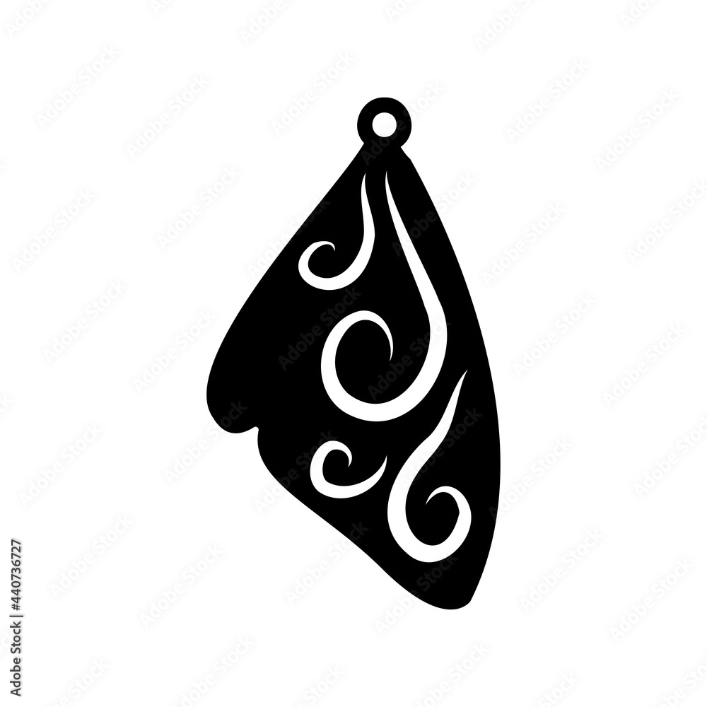  beautiful earring butterfly vector illustration design