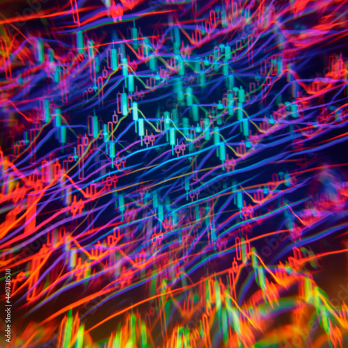 Abstract background of stock market data