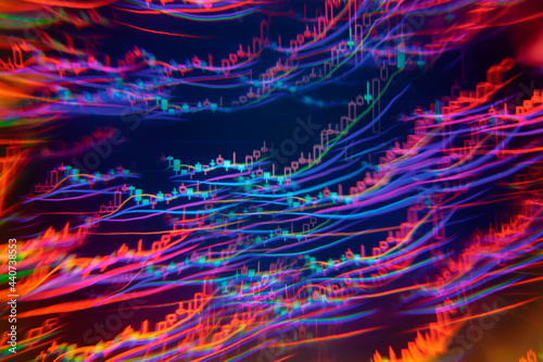 Abstract background of stock market data