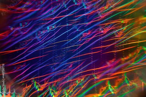 Abstract background of stock market data