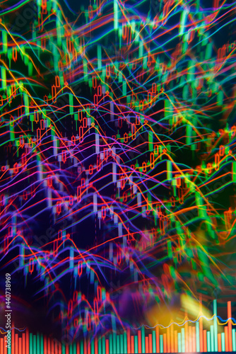 Abstract background of stock market data