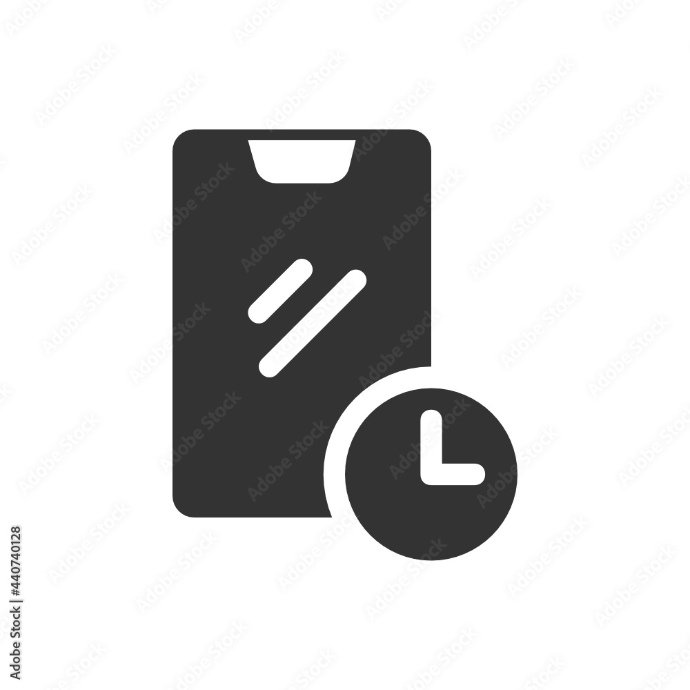 Smartphone solid icon.