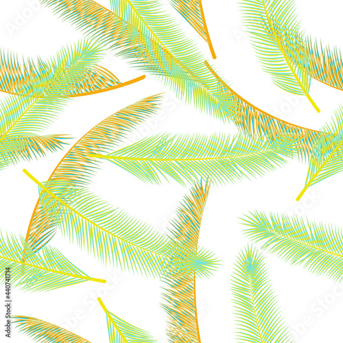 Summer feather fluff vector ornament. Decorative fashion print. Tribal boho feather fluff wrapping paper seamless pattern.